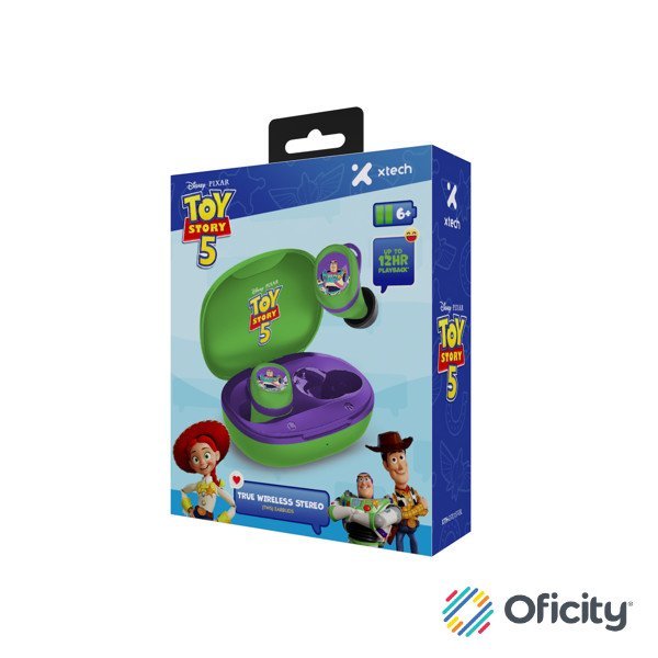 Audifonos Xtech TWS Buzz Lightyear Gray Purple