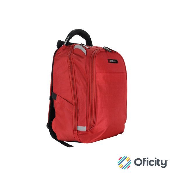 Mochila Swissmobility Backpack Zion Porta Laptop 15" Color Rojo