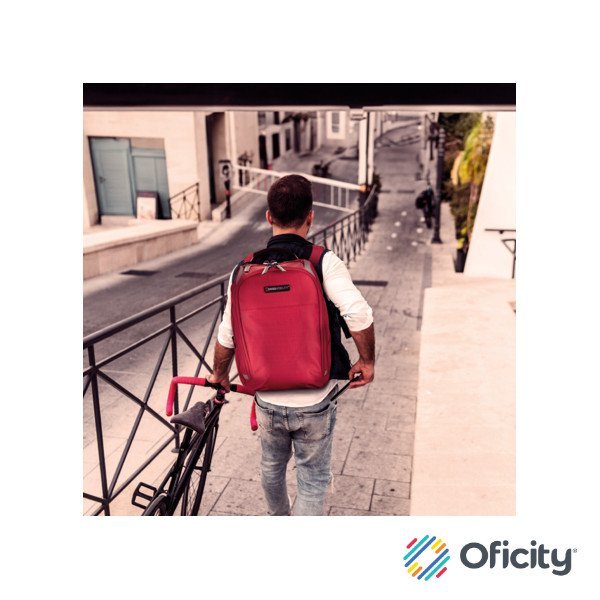 Mochila Swissmobility Backpack Zion Porta Laptop 15" Color Rojo