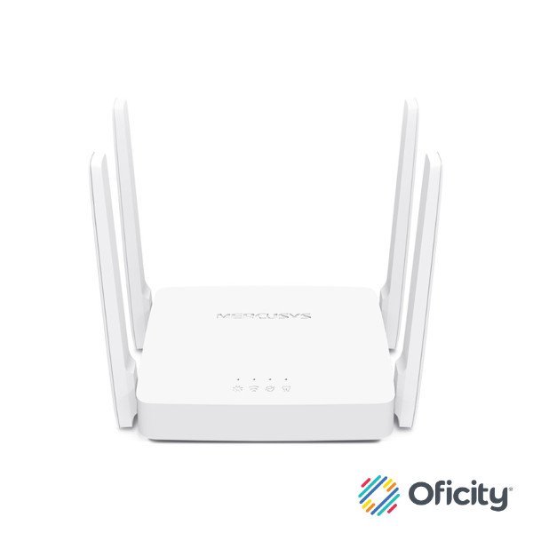 Router Mercusys by TP-Link Dual-Band Wi-Fi 300 Mbps at 2 4 GHz 867 Mbps at 5 GHz 4× Fixed External Antennas AC1200