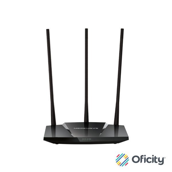 Router Mercusys by TP-Link N300 High Power Wi-Fi 300 Mbps at 2 4 GHz 3× Fixed 7 dBi High Gain External Antennas