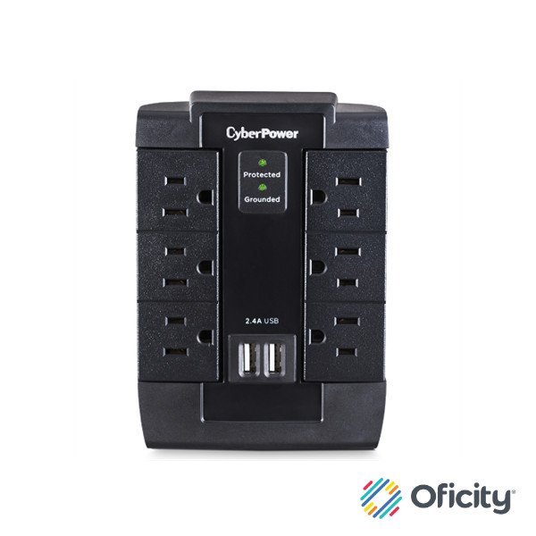 Supresor de Picos Cyberpower 1200J/125V/2.4 Amp (6)