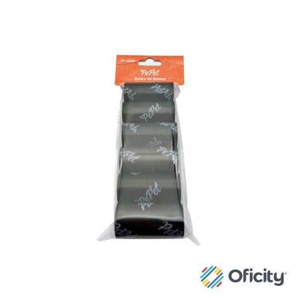 Rollos de Bolsas para Desechos Pepet 6 Rollos 90 Bolsas