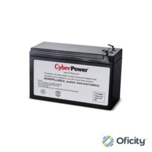 Batería Cyberpower Certificada de Reemplazo 12V/7.2AH Incluye Empaque para Transporte de Batería Usada