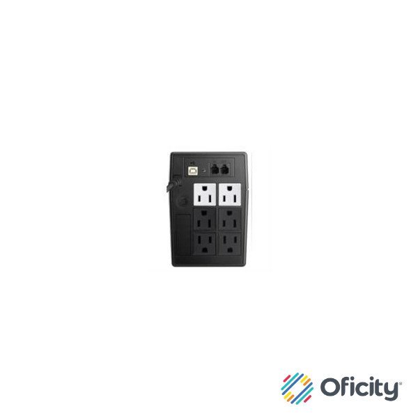 Regulador Koblenz 7016 NoBreak USB/R 700VA/360W Respaldo 25 Minutos 6 Contactos Garantía 3 Años