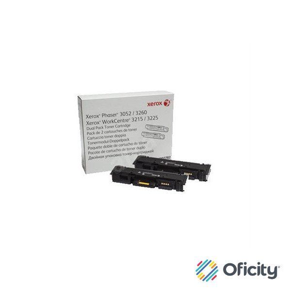 TONER XEROX DUAL PACK NEGRO WC3215 /3225 6000 PAGINAS