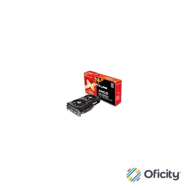 Tarjeta de Video Sapphire Pulse Radeon RX 9060 XT OC 16GB Dual Fan GDDR6 128-bit PCIe 5.0 HDMI DP