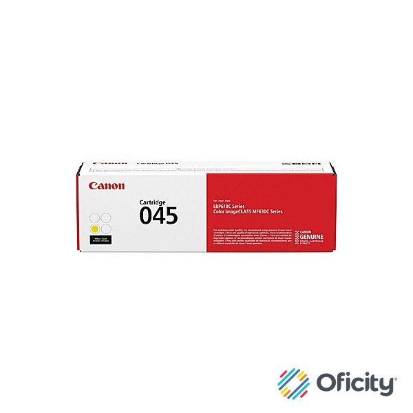 Toner Canon 045 Amarillo para ImageClass Series MF630C/LBP610C (1300 Pag)
