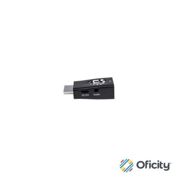 Convertidor Manhattan Video HDMI a SVGA+Salida Audio Color Negro
