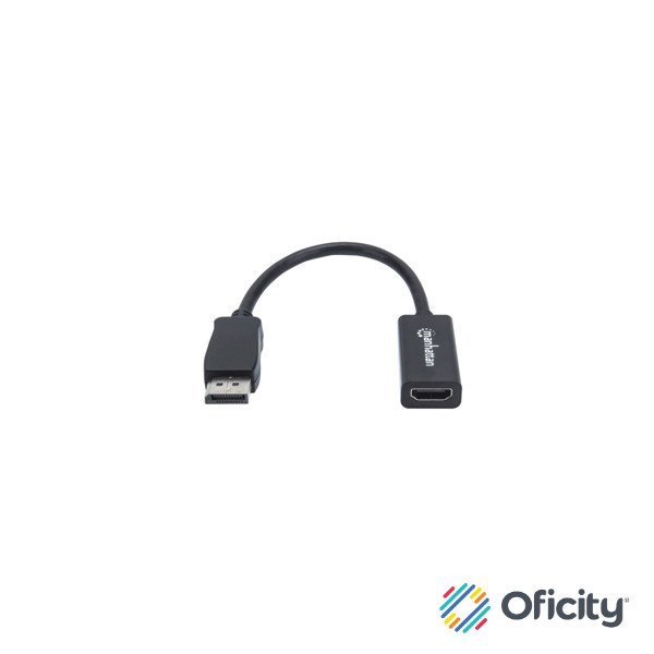 Adaptador Manhattan DisplayPort M a HDMI H Cable 15cm 1080P
