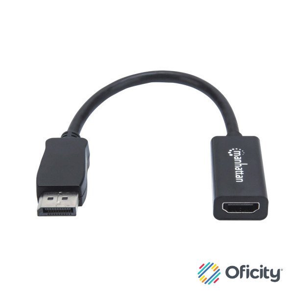 Adaptador Manhattan DisplayPort M a HDMI H Cable 15cm 1080P