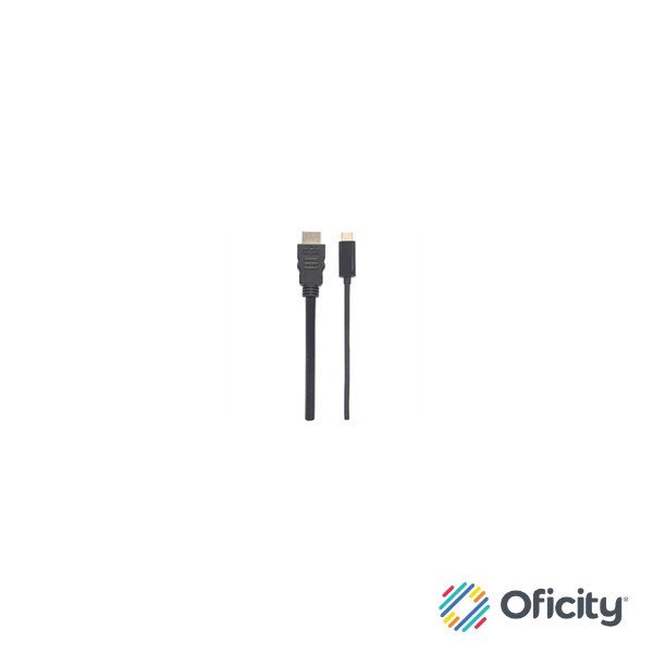 Cable Manhattan Adaptador USB-C a HDMI 4K Salida 2m Color Negro