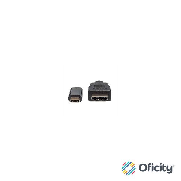 Cable Manhattan Adaptador USB-C a HDMI 4K Salida 2m Color Negro