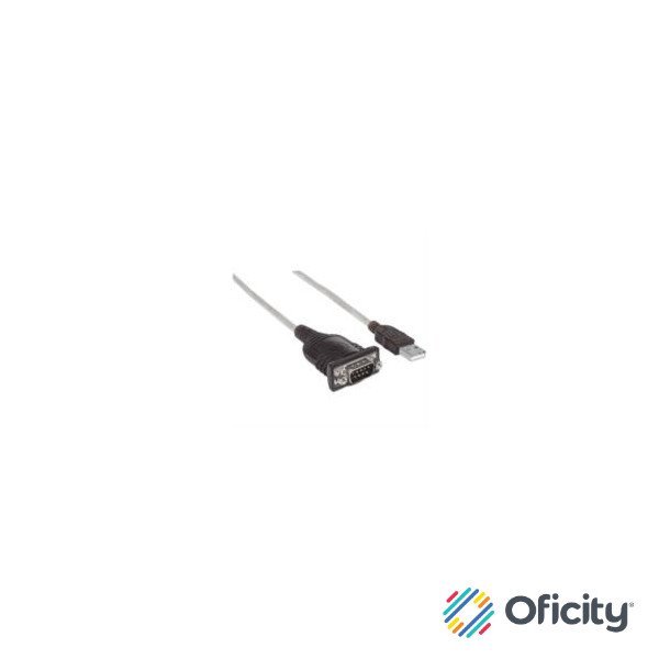 Convertidor Manhattan USB a Puerto Serial 1.8m
