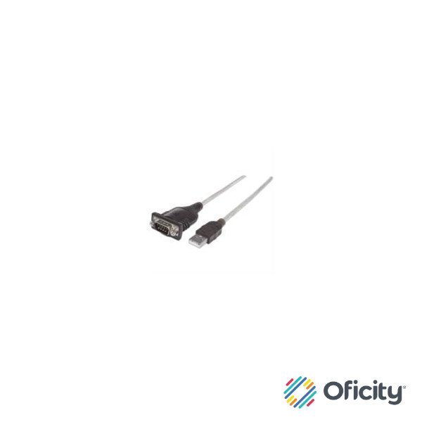 Convertidor Manhattan USB a Puerto Serial 1.8m