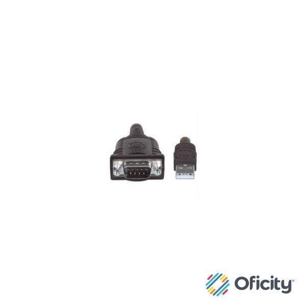 Convertidor Manhattan USB a Puerto Serial 1.8m