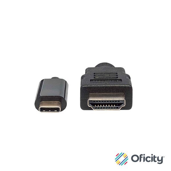 Cable Manhattan Adaptador USB-C a HDMI 4K Salida 1m Color Negro