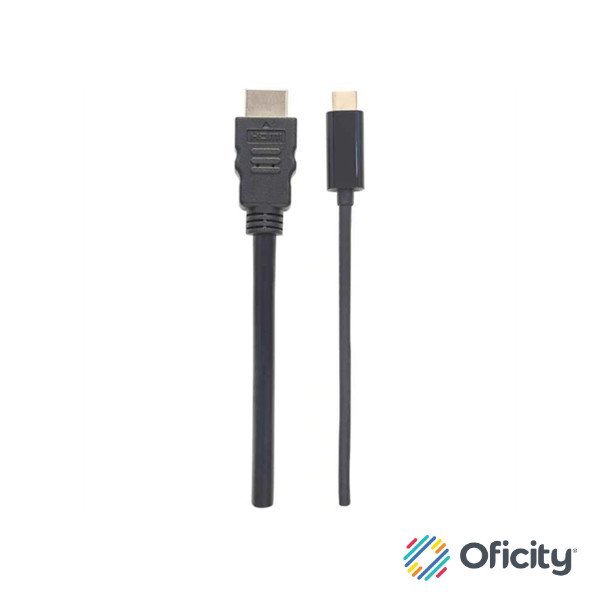 Cable Manhattan Adaptador USB-C a HDMI 4K Salida 1m Color Negro