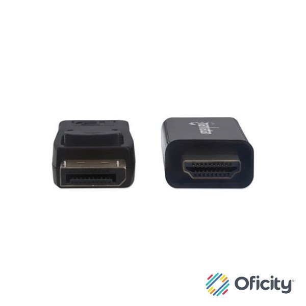 Cable Manhattan DisplayPort/HDMI M-M 1080p1m Color Negro