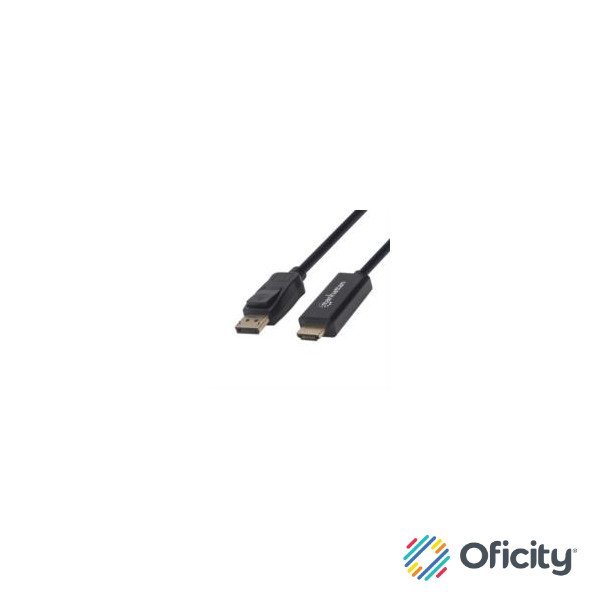 Cable Manhattan DisplayPort/HDMI M-M 1080p1.8m Color Negro