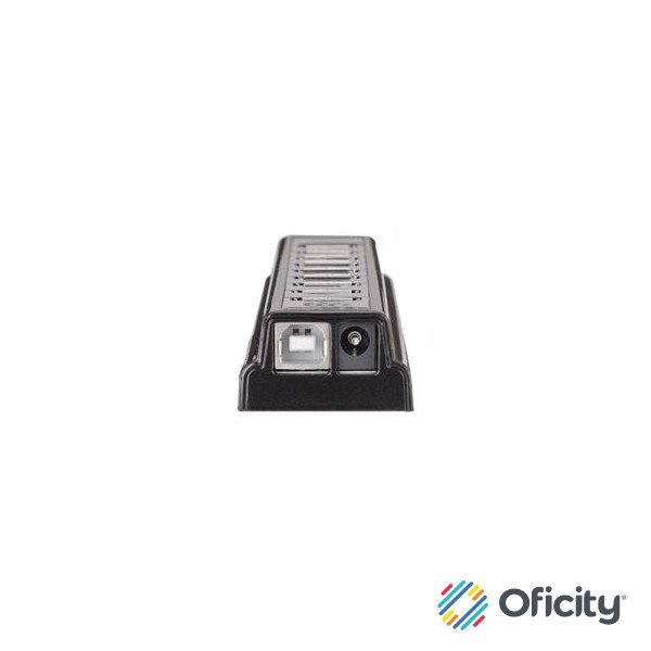 Hub Manhattan USB 2.0 Alta Velocidad 10 Puertos C/Fuente