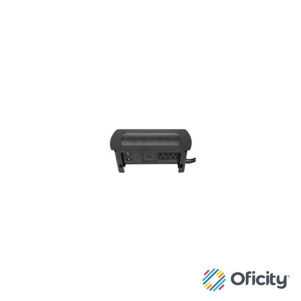 Caja de Conexión Manhattan para Mesa C/Enchufe USB/HDMI/VGA Color Negro