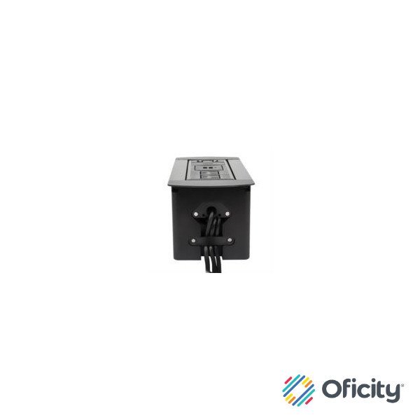 Caja de Conexión Manhattan para Mesa C/Enchufe USB/HDMI/VGA Color Negro