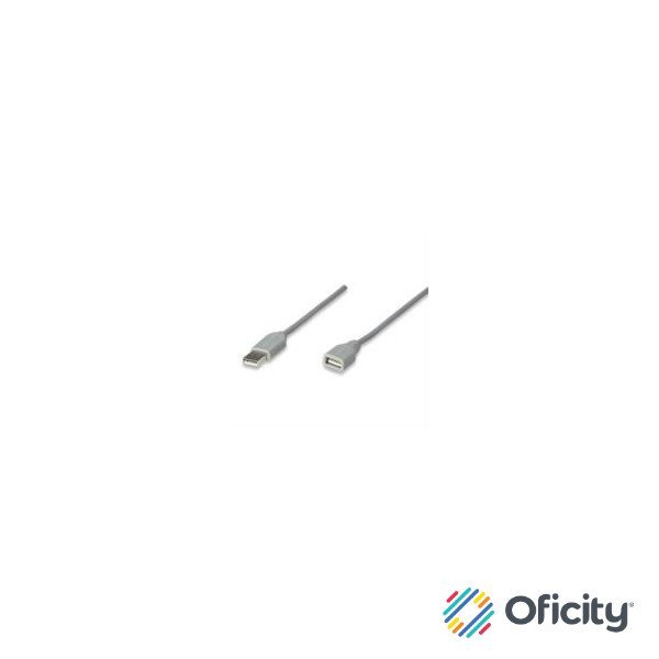 Cable Manhattan USB A-A Extensión 1.8m Color Gris