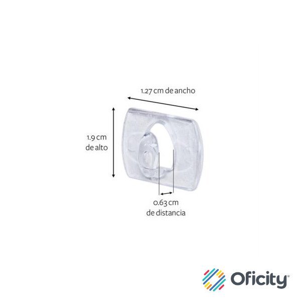 Clips para Luces 3M Command 4 Transparentes