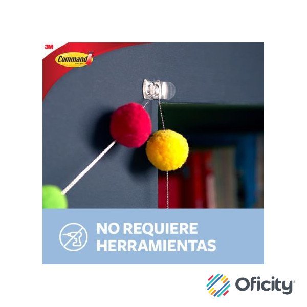 Clips para Luces 3M Command 4 Transparentes