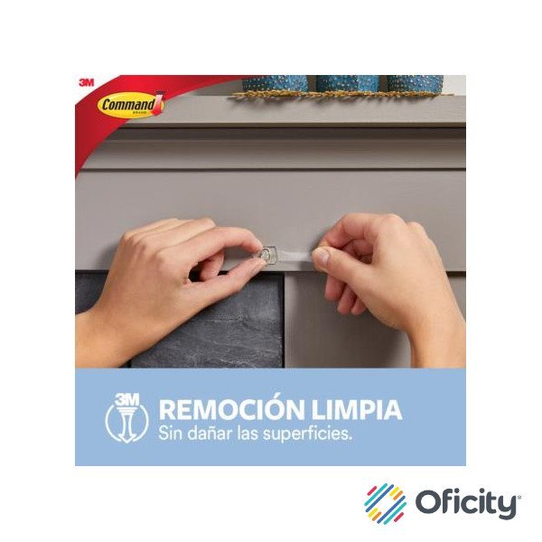 Clips para Luces 3M Command 4 Transparentes