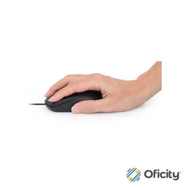 Mouse óptico Manhattan estándar USB color negro