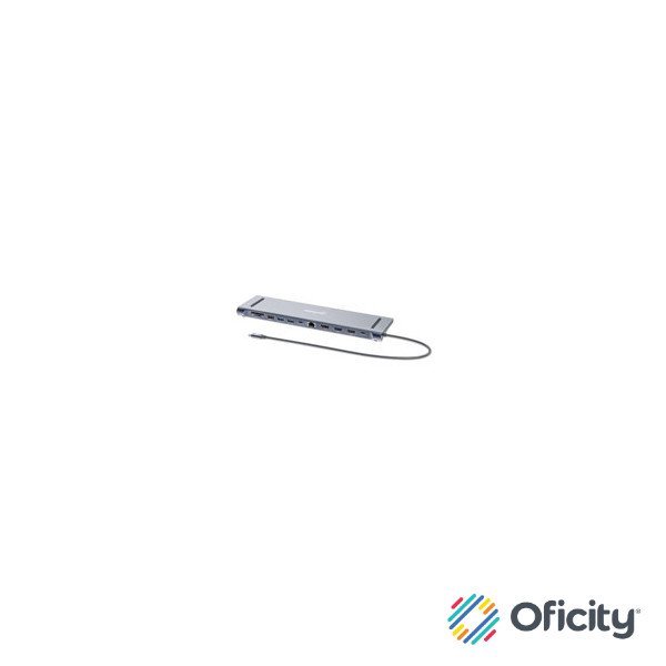 Docking Manhattan USB C 12 ptos HDMIx2 DP USB C PD USB Ax3 RJ45 SD Audio