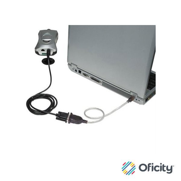 Convertidor Manhattan USB a Serial DB9M 45cm