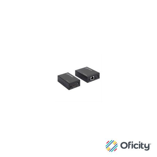Extensor Manhattan Video HDMI sobre Ethernet Vía Cat 6 1080p 50m Color Negro