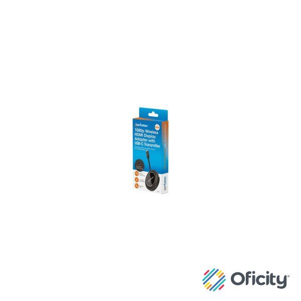 Transmisor Inalámbrico de Video Manhattan USB-C 1080p