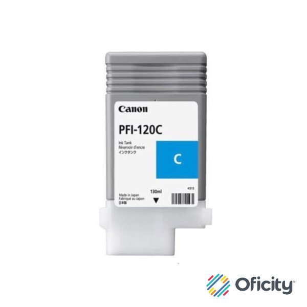 Tinta Canon PFI-120C 130ml Color Cian