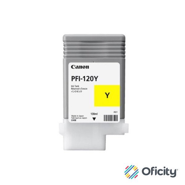 Tinta Canon PFI-120Y 130ml Color Amarillo