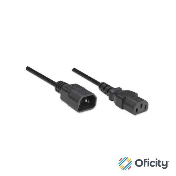 Cable Manhattan Alimentación Monitor a CPU 1.8m Color Negro