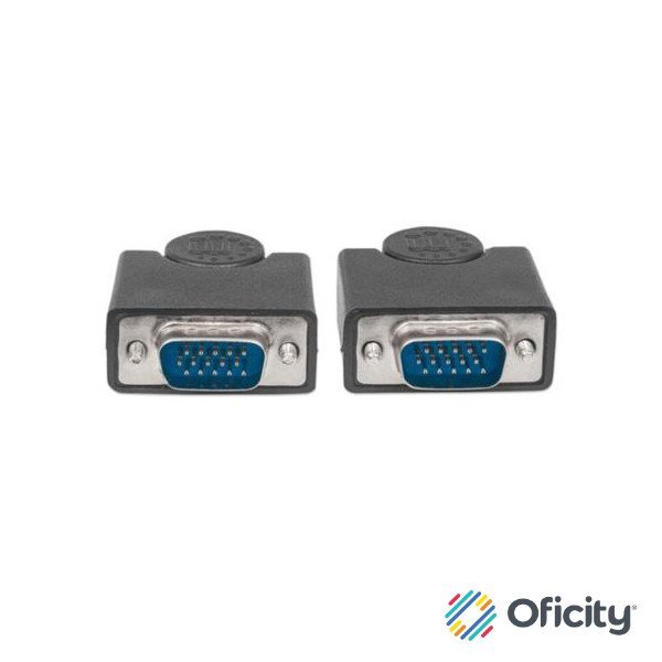 Cable Manhattan SVGA Monitor 8MM HD15M-M 1.8m Color Negro
