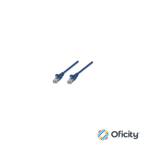 Cable Red Intellinet CAT5e UTP 0.45m Color Azul