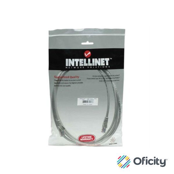 Cable Intellinet Red Cat5e UTP RJ45 M-M 7.5m Color Gris