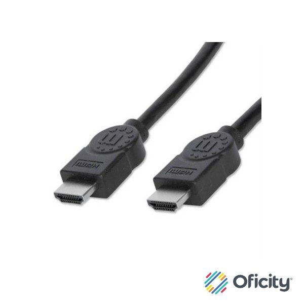 Cable Manhattan HDMI 1.3 M-M Alta Velocidad Blindado 10m Color Negro