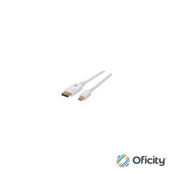 Cable Manhattan Mini DisplayPort M-M para Monitor 2m Color Blanco