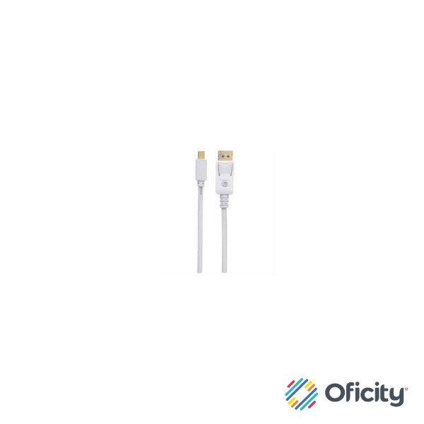Cable Manhattan Mini DisplayPort M-M para Monitor 2m Color Blanco