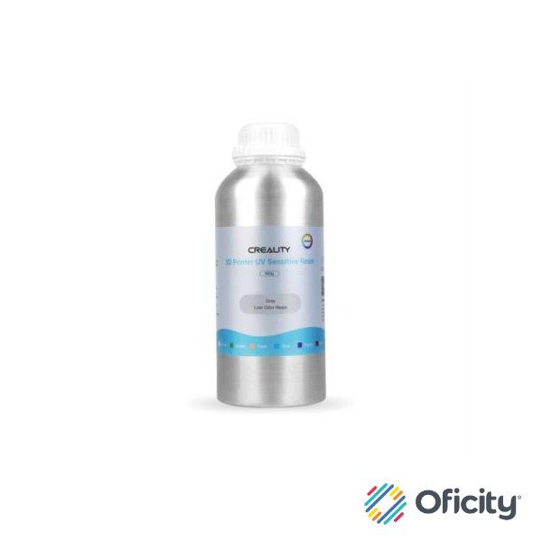 Resina Creality LCD Rígida Bajo Olor 0.5kg Color Gris