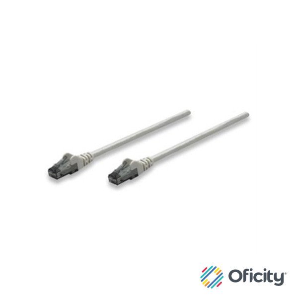 Cable Red Intellinet CAT 6 UTP 0.5m Color Gris