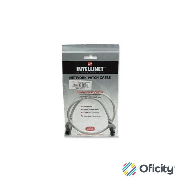 Cable Red Intellinet CAT 6 UTP 0.5m Color Gris