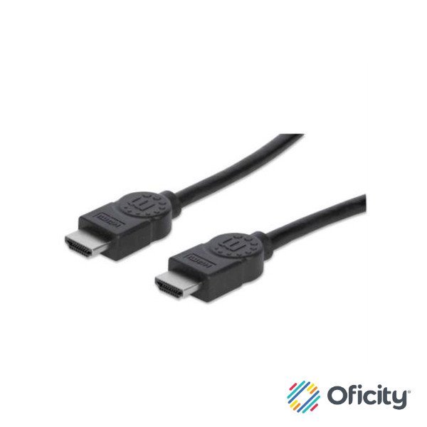 Cable Manhattan HDMI M-M Alta Velocidad con Ethernet 7.5m Color Negro