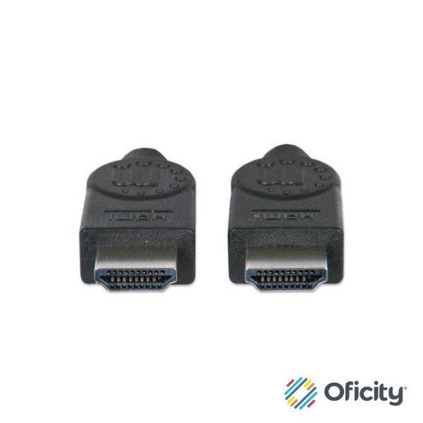 Cable Manhattan HDMI M-M Alta Velocidad con Ethernet 7.5m Color Negro
